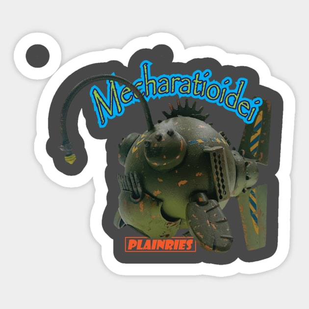 Mecharatioidei (mecha anglerfish) Sticker by Plainries